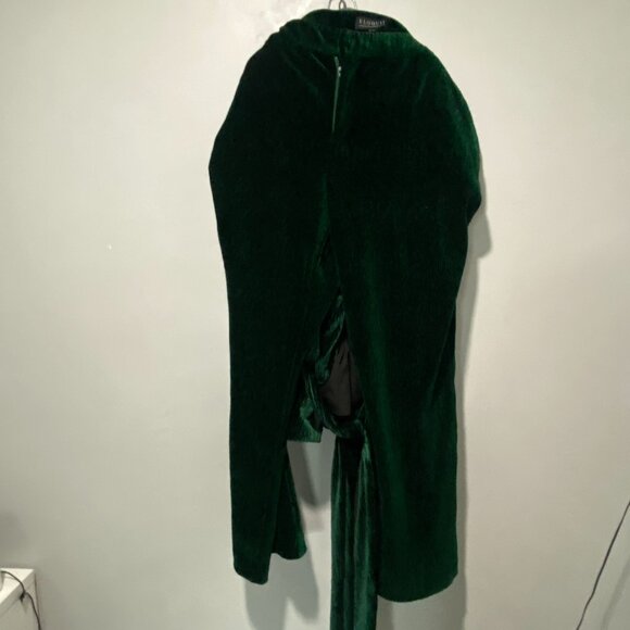 Eloquii Deep Green Velvet Spants 20 - Picture 3 of 4